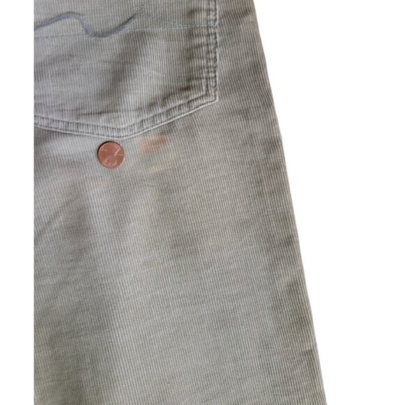 7 For All Mankind 5 Pocket Corduroy Jean Pants Green Pockets Stretch Men Size 36 - Picture 3 of 8